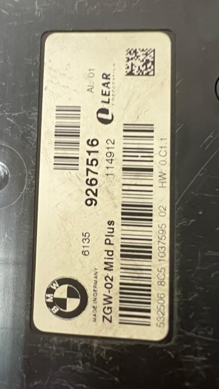 2012-18 BMW 640i Gateway Control Module 9267516 F10 F11 F12 F13 5 6 7 series