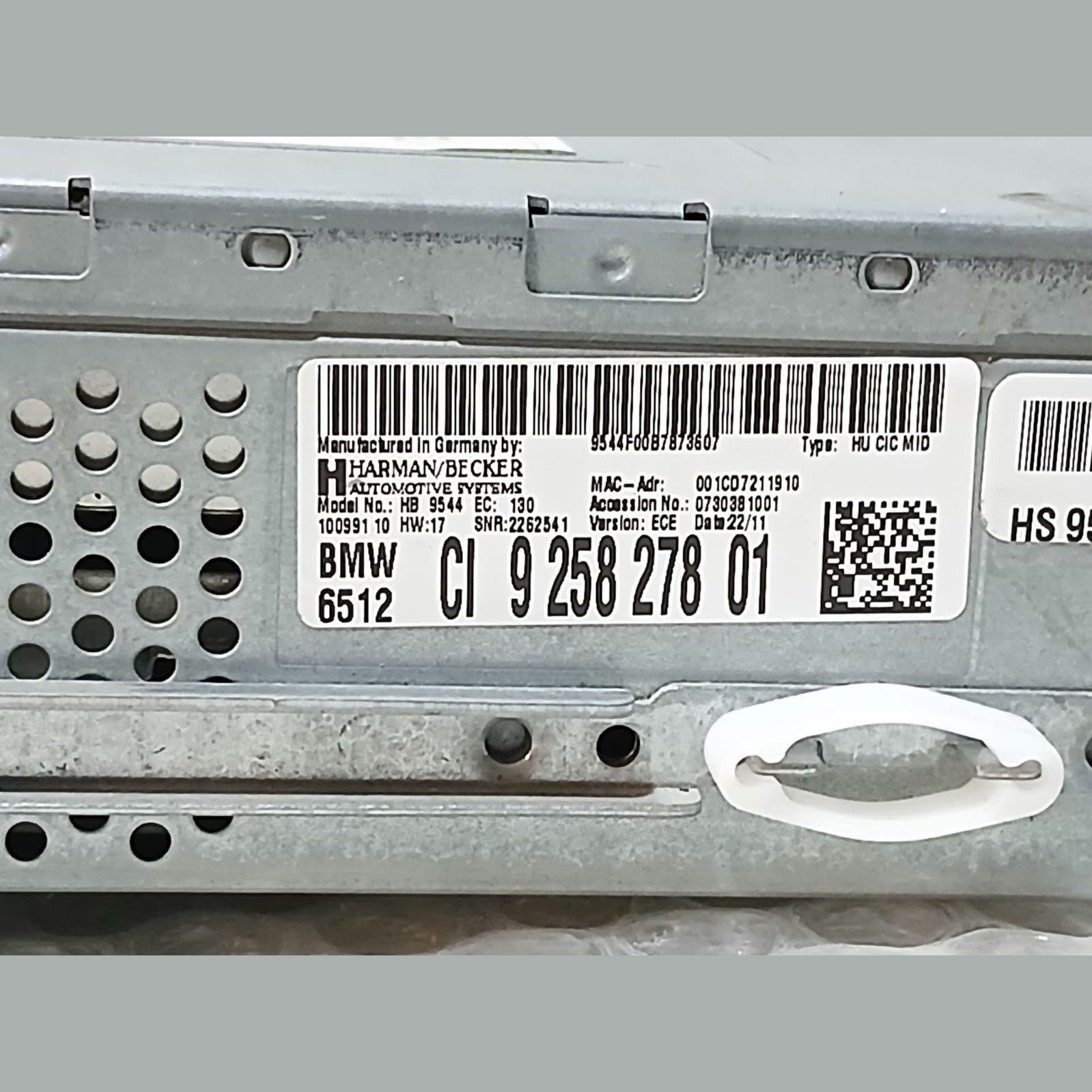 BMW E81 E90 E91 E92 E93 RADIO CD NAVIGATION GPS SAT NAV UNIT CI MID 925817