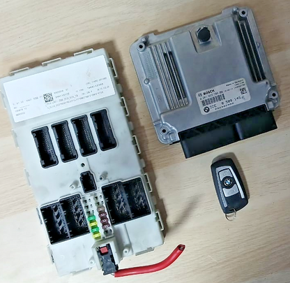 BMW F45 216d ECU Kit DDE FEM Module Key Set B37 1.5D Automatic OEM 8589145
