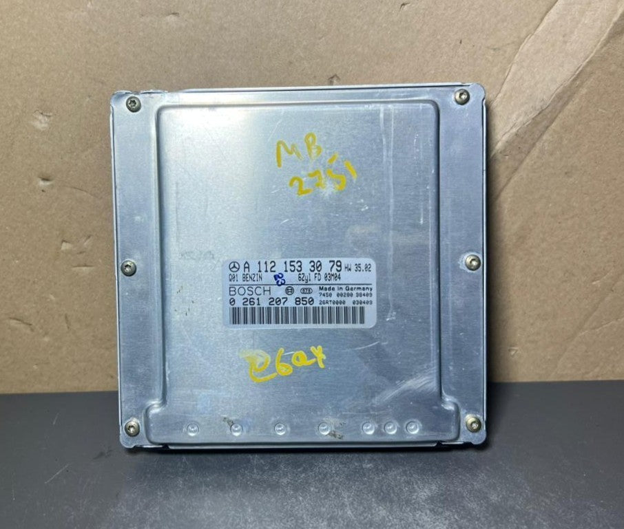 02-09 Mercedes W211 E-Class Engine Control Module Unit ECM ECU A112 1533079 OEM