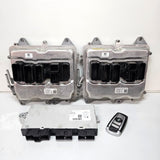 8636967-2014-2018 BMW X6 F16 N63 Engine Control Module ECU DME Key Set