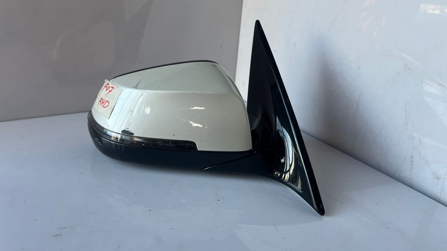 2010 BMW F07 GT LEFT Side View Mirror 7204767 RHD OEM