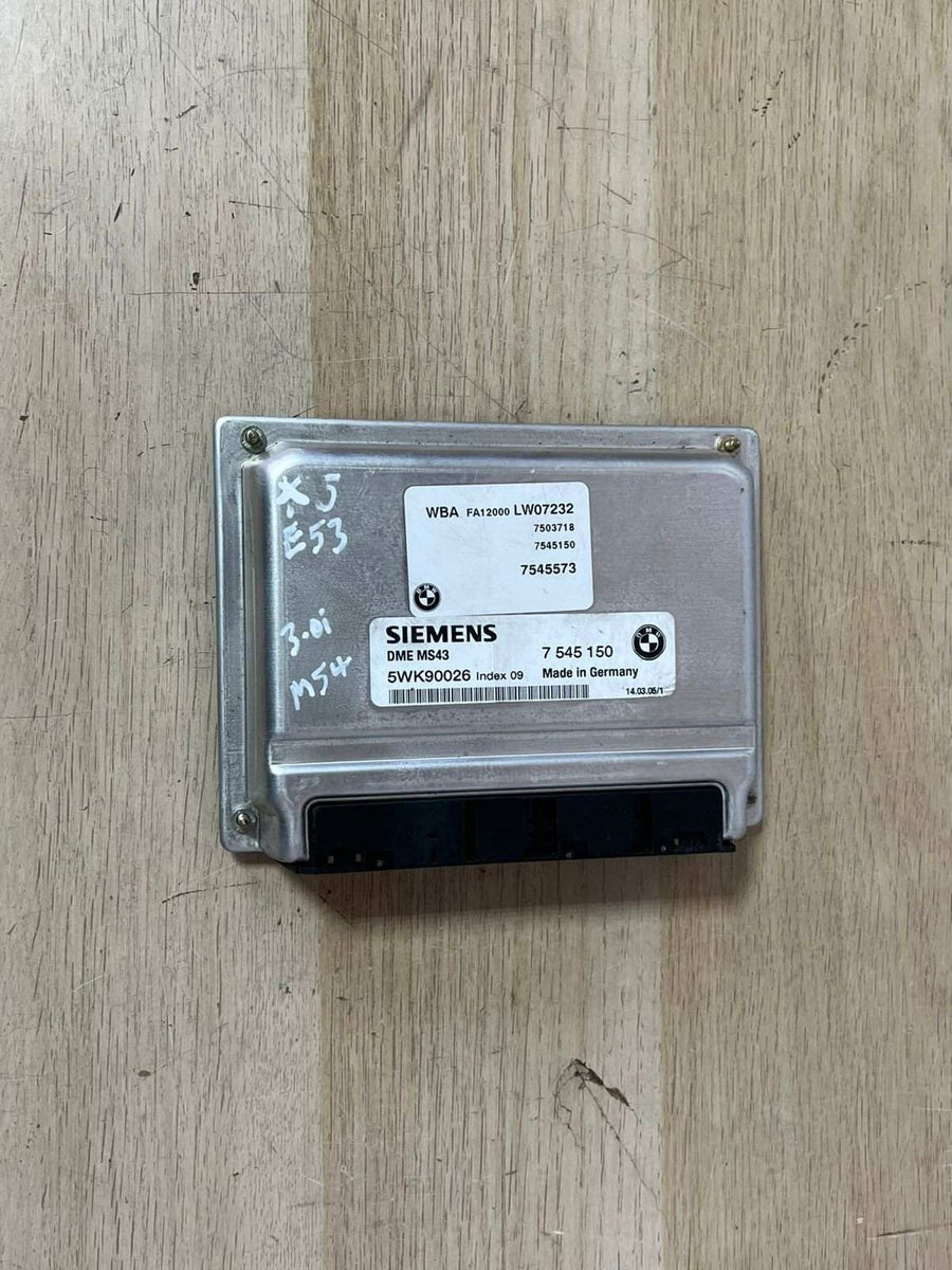 2003-2005 BMW 530i Engine Computer Module 7545150 E39 E46 MS43 M54 ECU