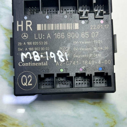 Mercedes Benz W166 ML GL GLE Door Control Module A1669006507 /GLS X166