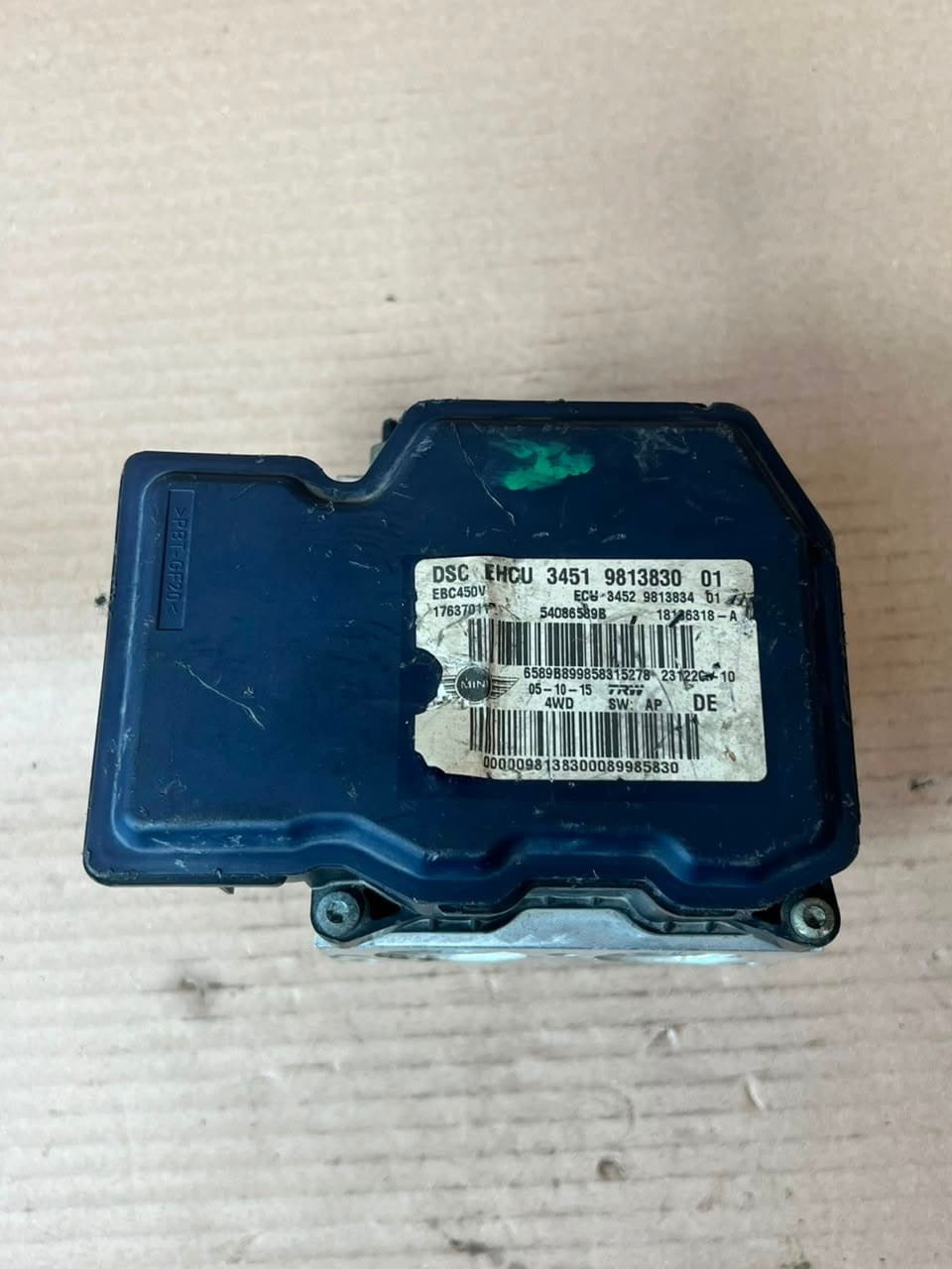 2014-2016 Mini Cooper R60 R61 ABS DSC Brake Pump Module 9813830