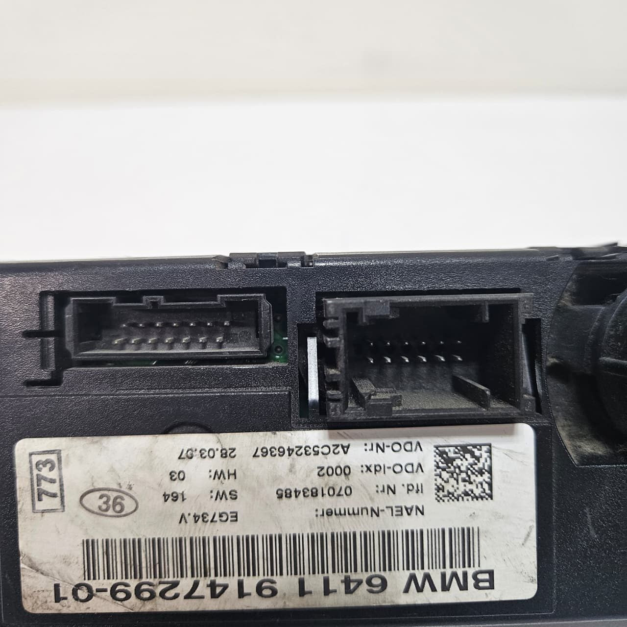 2007-2009 BMW 335i 328i E90 E91 Climate Control Switch 9147299