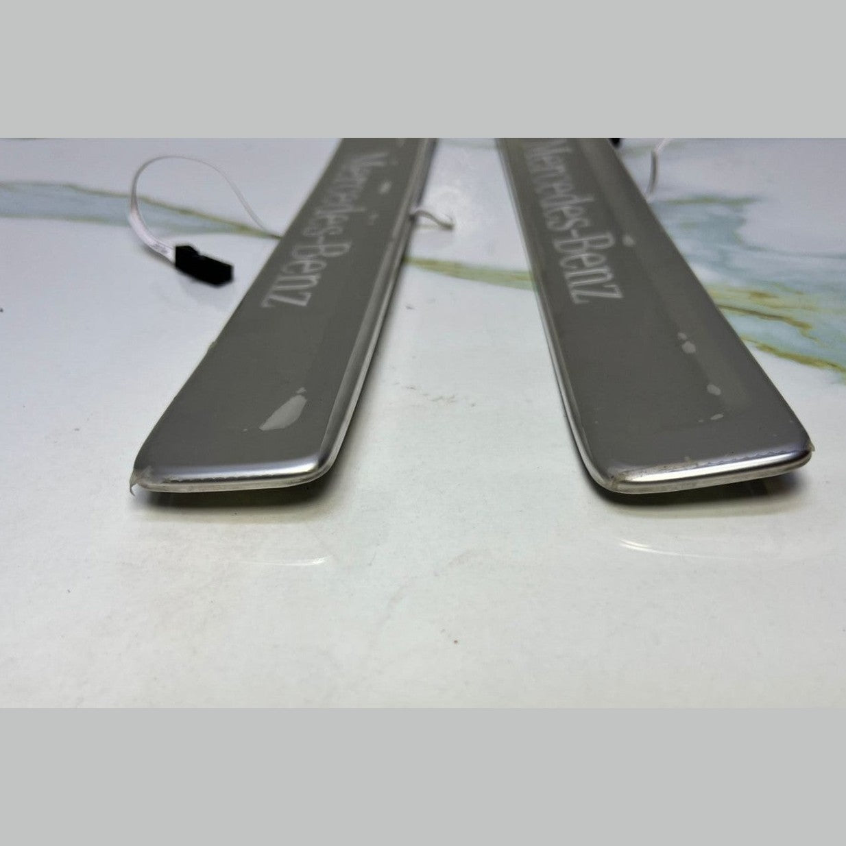 Mercedes W206 C-Class Front Entrance Trim Seal Strip Plate Cover Set A2066801801