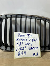 BMW 1 Series E81 E82 E87 LCI E88 Grille Chrome Frame Right O/S 7166440
