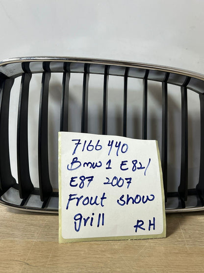 BMW 1 Series E81 E82 E87 LCI E88 Grille Chrome Frame Right O/S 7166440