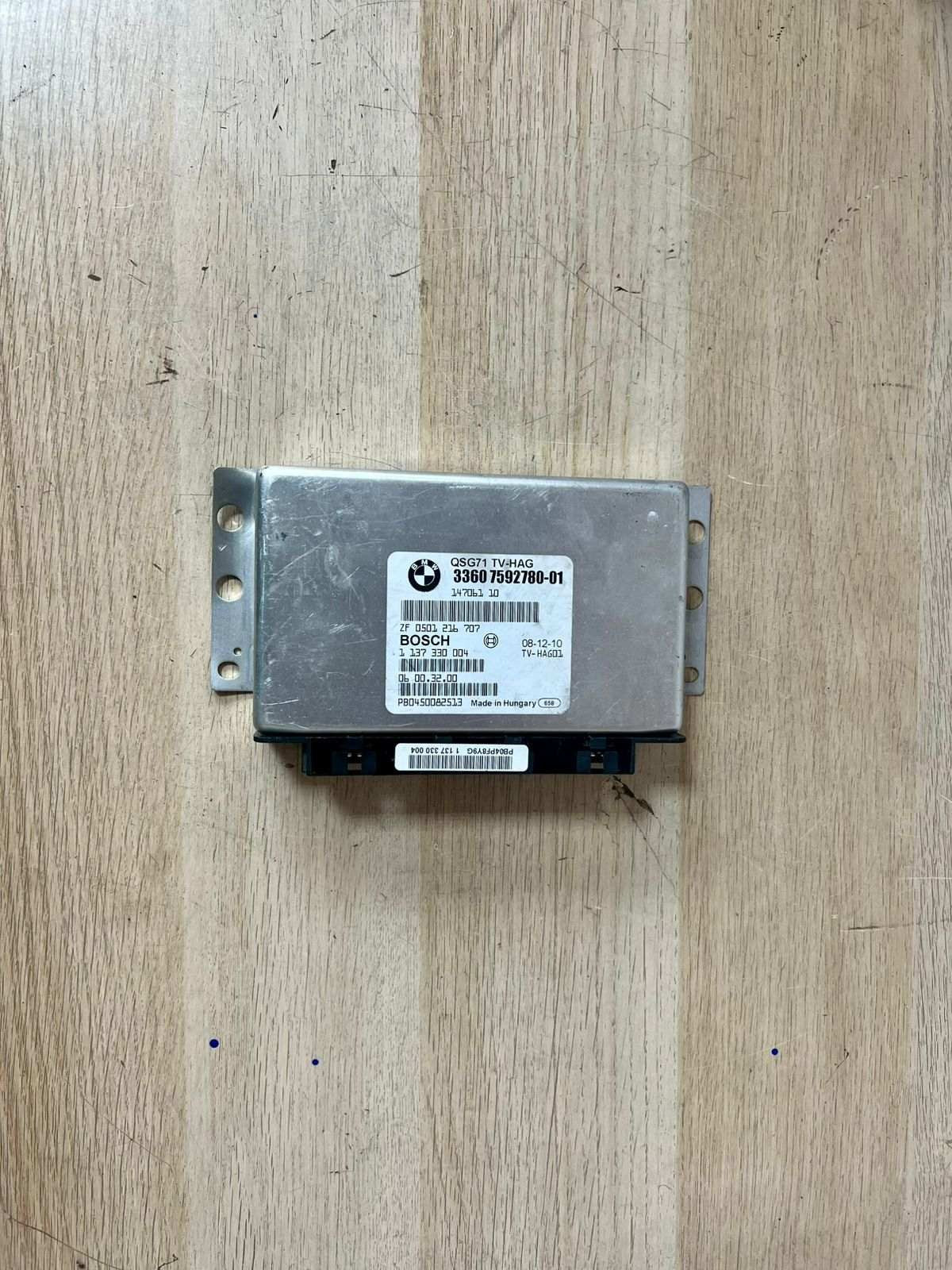 2009 BMW X6 Differential Lock Control Module 3360 7592780 X6, X5M, and X6M