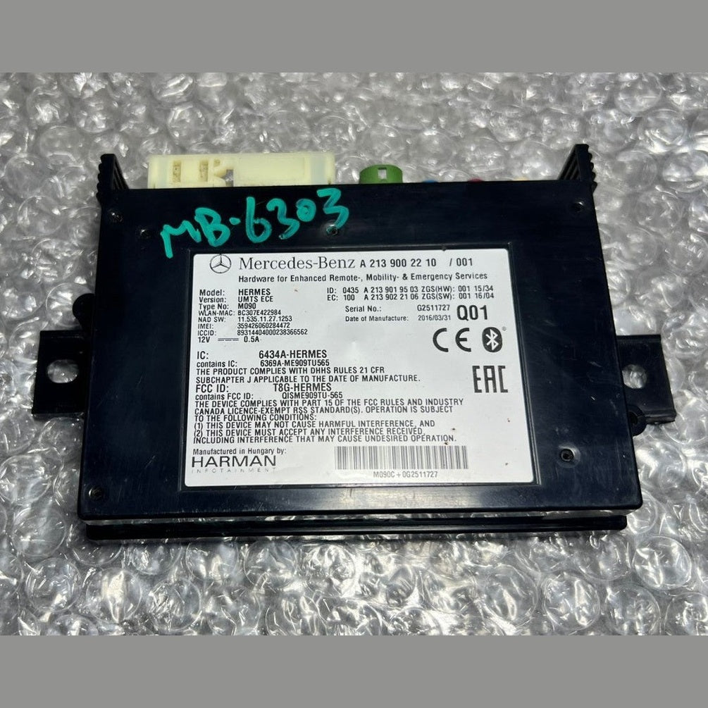 17-21 Mercedes-Benz W213 E-Class Bluetooth Telematics Module A213 9002210 OEM