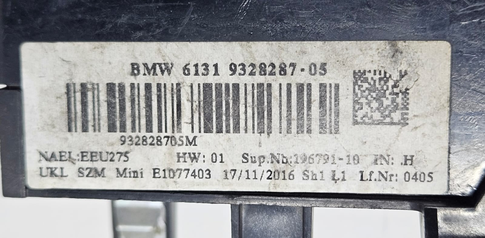 2015-2021 Mini Cooper F55 F56 F57 Engine Start Stop Switch 9328287 OEM