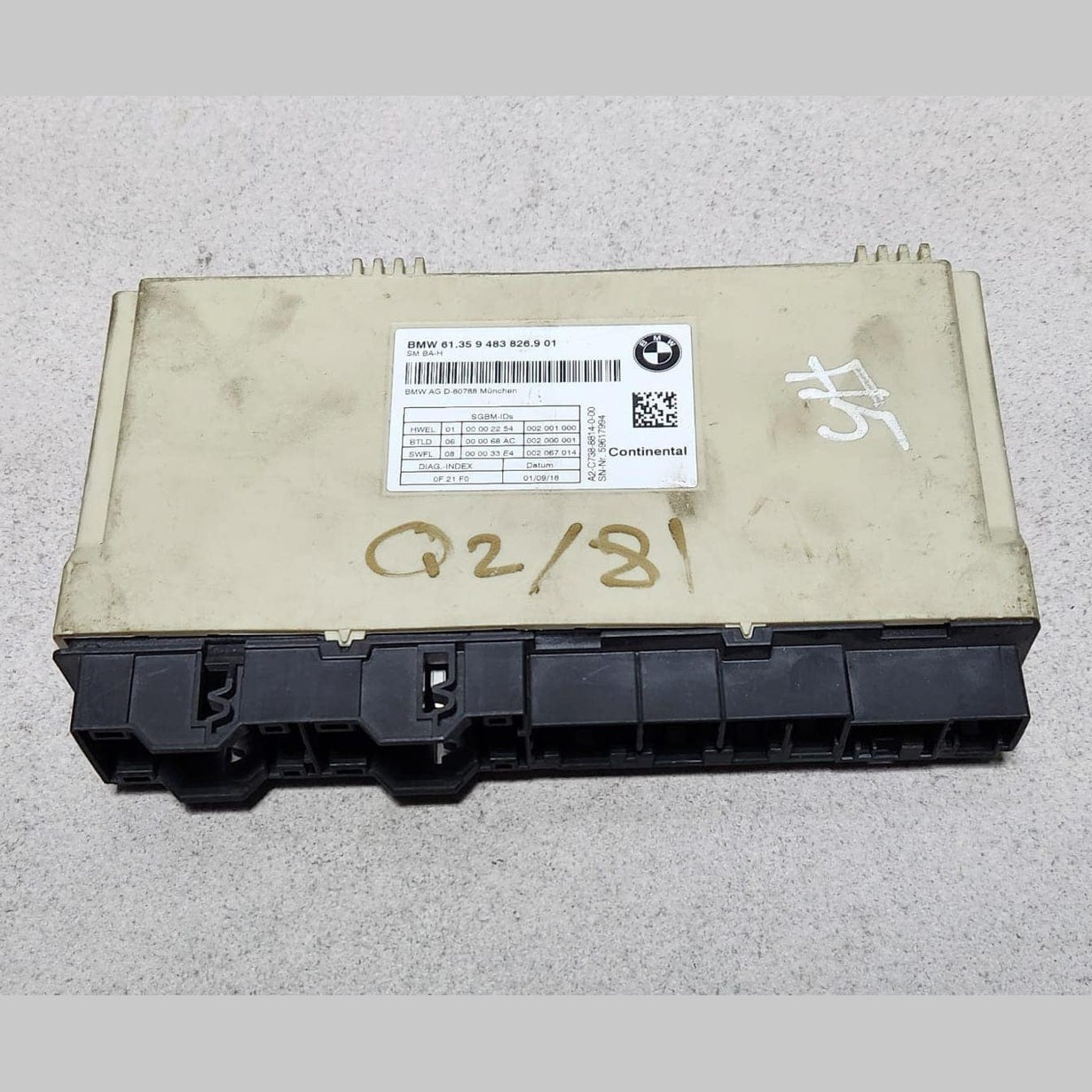 2018-2024 BMW X3 Front Seat Memory Control Module 9483826