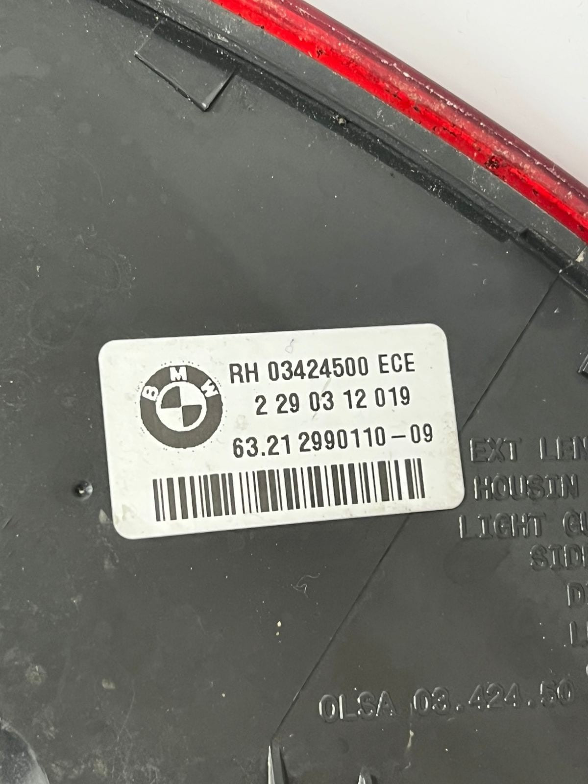 2010-2015 BMW X1 E84 Rear Right SIDE Tail Light 2990110 OEM