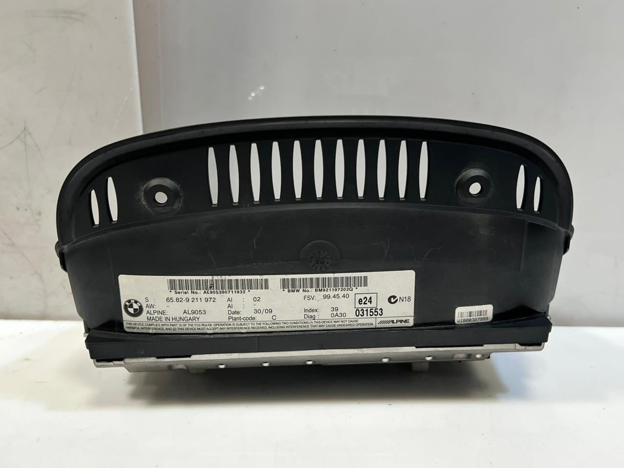 2010 BMW 528i 5 6 Series E60 E61 E63 E64 Navigation Display Screen 9211972 OEM