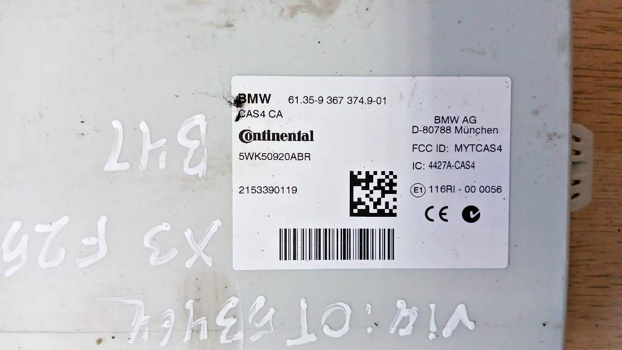 BMW CAS4 X3 F25 20d B47 ECU Engine Control Unit Kit with Key DDE 8588946
