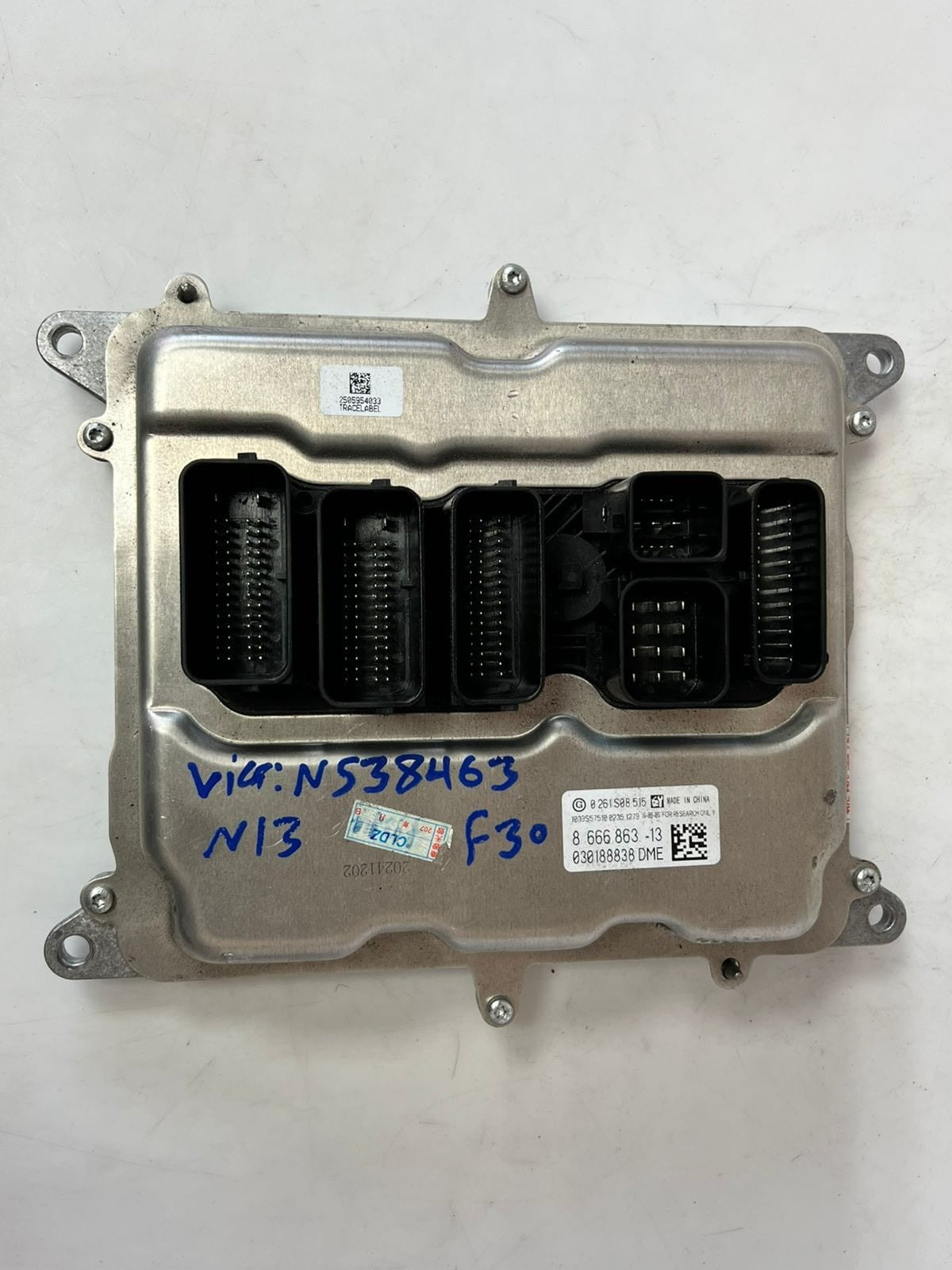 BMW N13 F30 Engine Control Unit ECU COMPLETE SET DME + FEM + 1 KEY 8666863 - 13