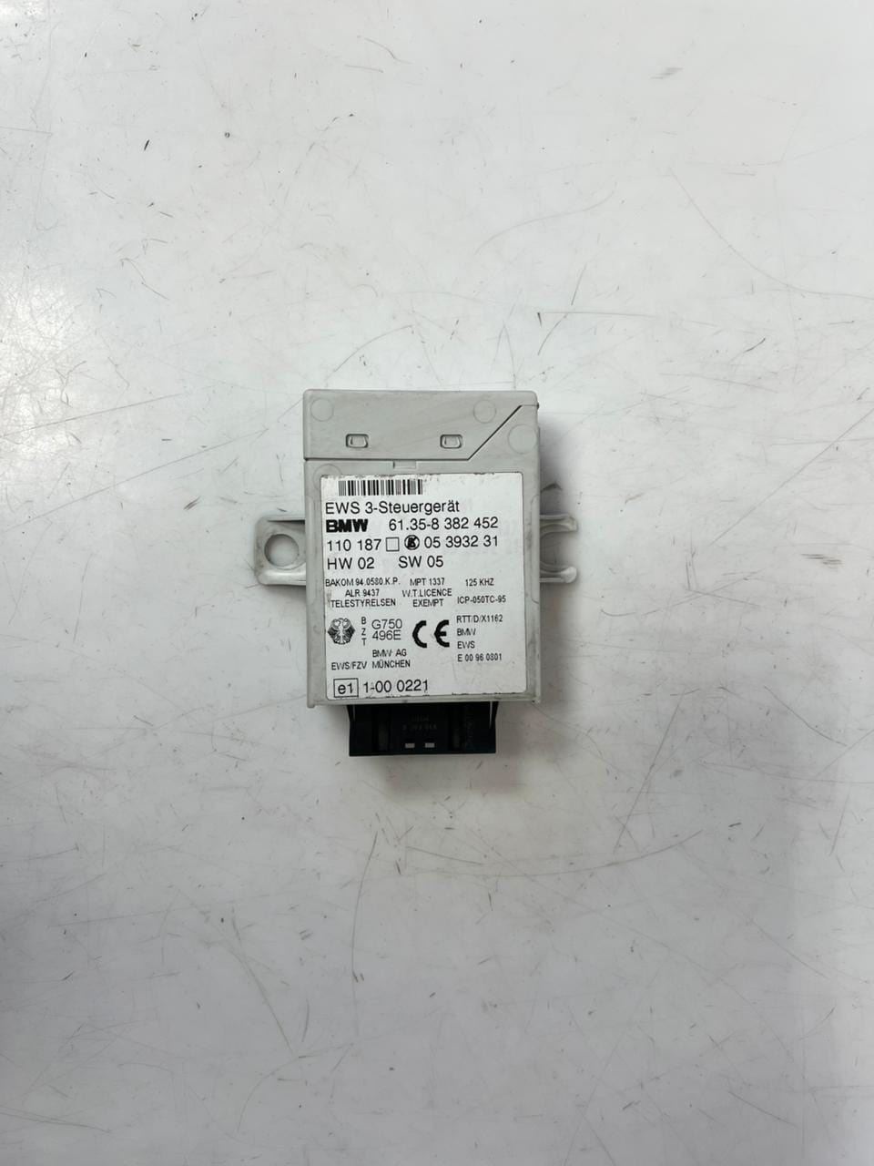 2000-2001 BMW X5 E38 E39 E46 E53 Ews Immobilizer Control Module 8382452 OEM