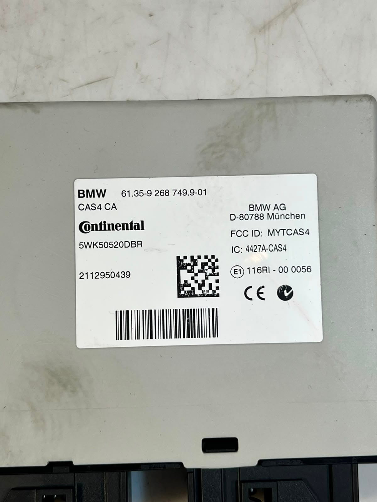 BMW F10 N20 Engine Control Unit ECU COMPLETE SET DME +CAS4+1KEY 7637481 OEM