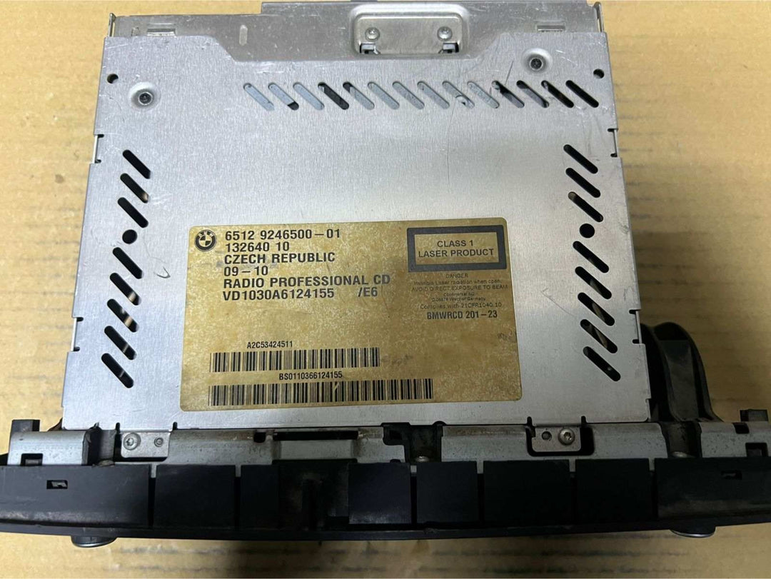 BMW Professional Cd Radio Player 9246500 E84 X1, E90, E91, E92, E93, E87, E88