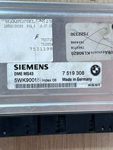 2003-2005 BMW X5 Motorsteuergerät 7519308 ECU DME MS43 E53 E46 E39