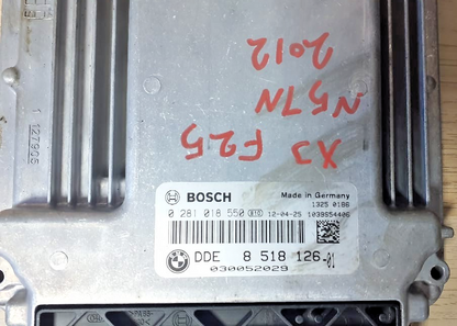 BMW N57N X3 F25 2012 Diesel ECU DDE Engine Control Unit Automatic 8518126