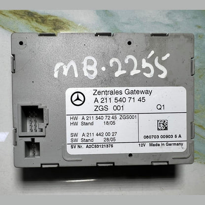 2006-2009 Mercedes E320 Central Gateway Control Module A2115407145 W211 E-Class