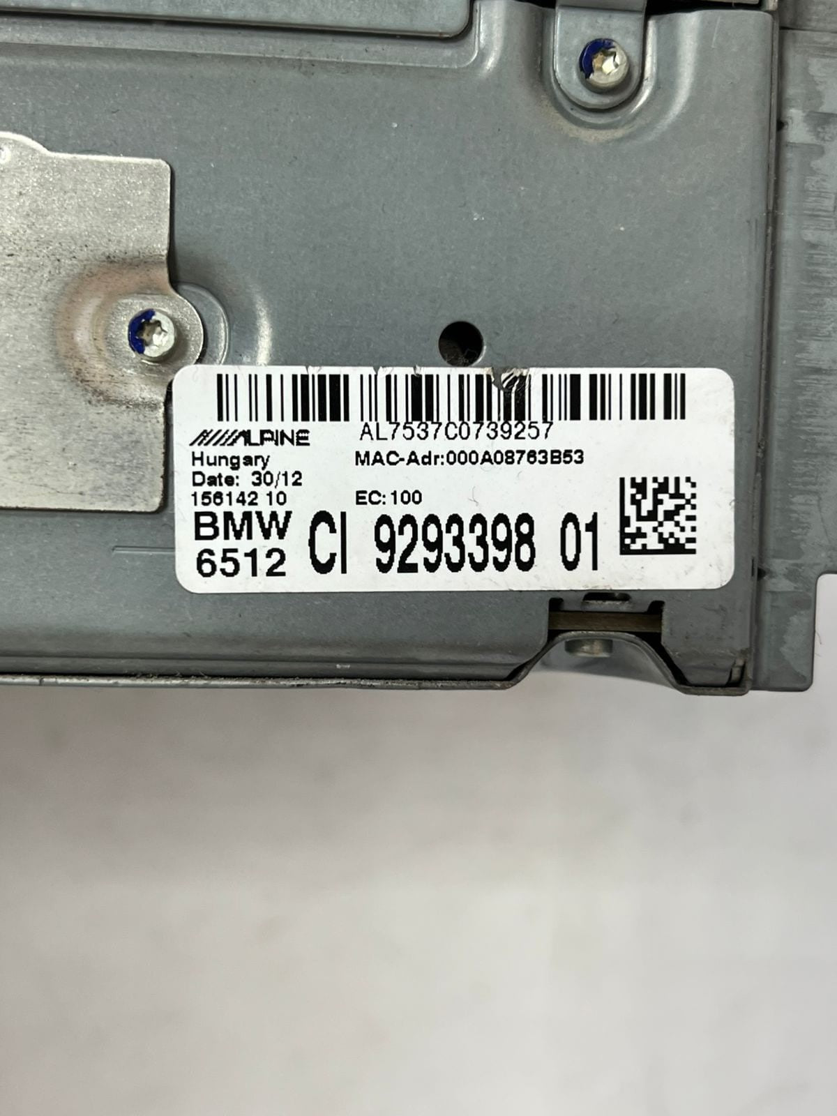 BMW Navigation Head Unit 9293398 5 series F01 F06 F10 series