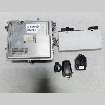 2011 BMW F07 GT 535I N55 3.0 Engine Control Unit 8618449 ECU SET 
