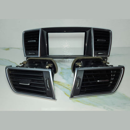 12-16 Mercedes W166 Dash Dashboard Center \ Left & Right A/C Air Bezel Trim Set