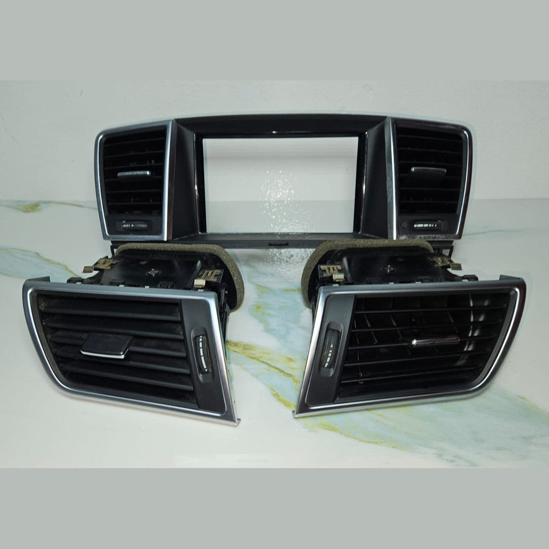 12-16 Mercedes W166 Dash Dashboard Center \ Left & Right A/C Air Bezel Trim Set