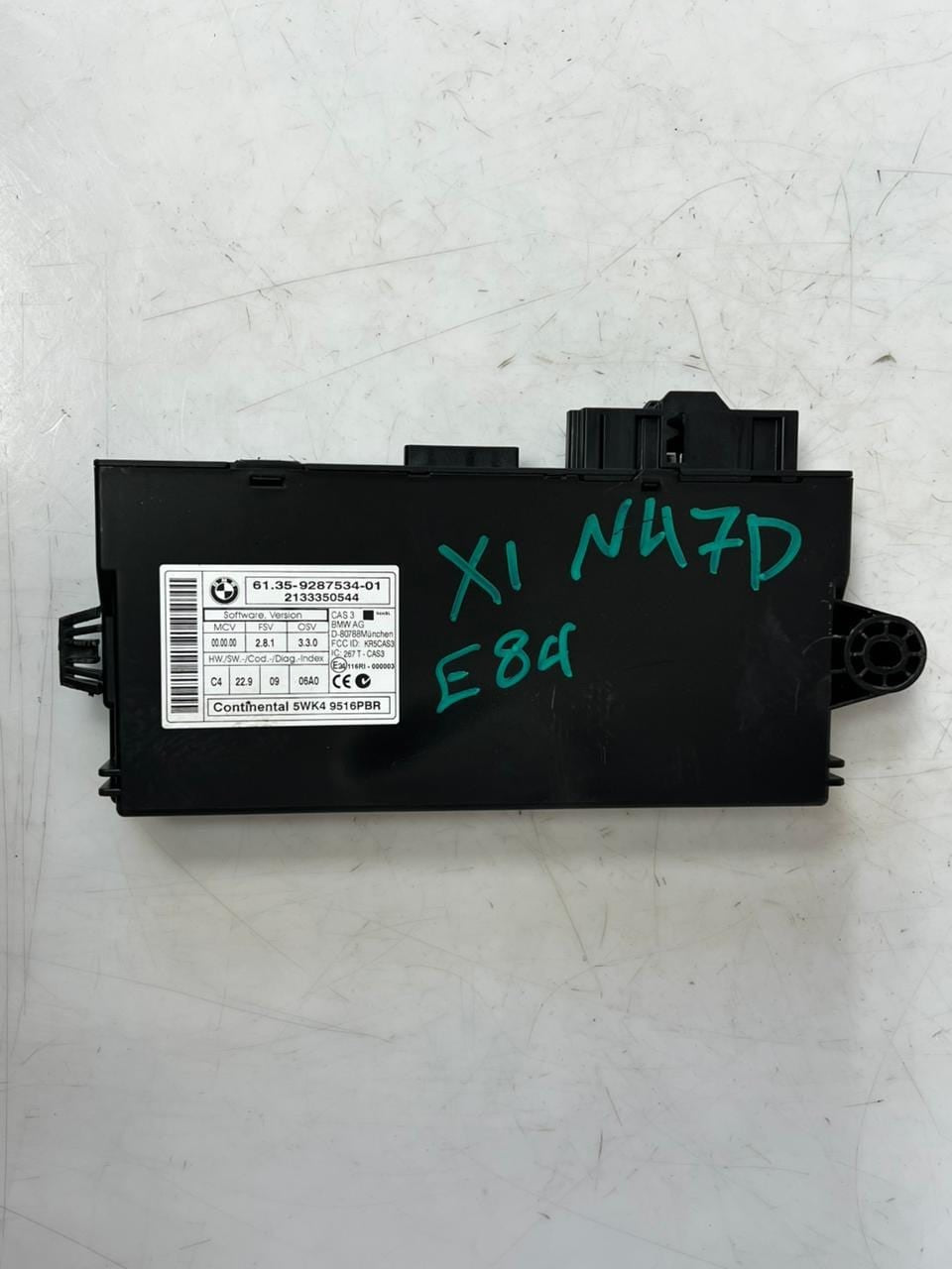 2010-2015 BMW X1 E84 N47D Engine Control Unit ECU SET DDE+ CAS3 +NO KEY 8574351
