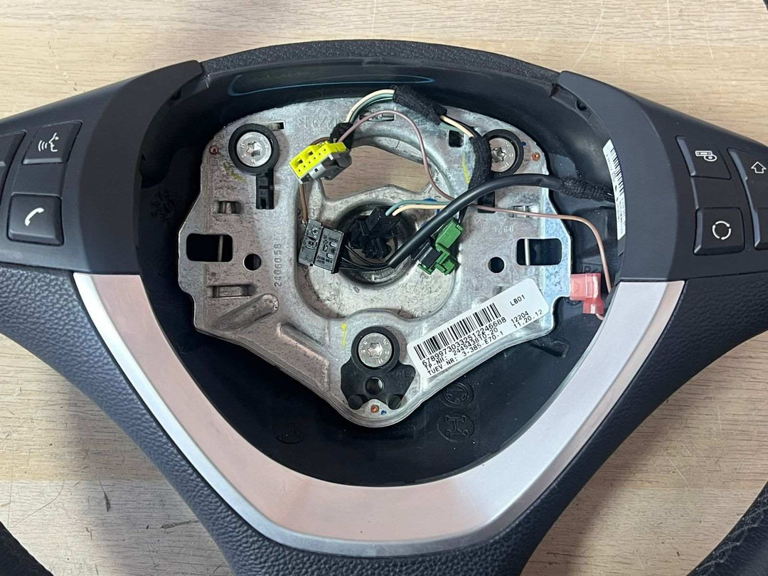 2007-2013 BMW X5 E70 3-Spoke Leather Sport Steering Wheel 6789973