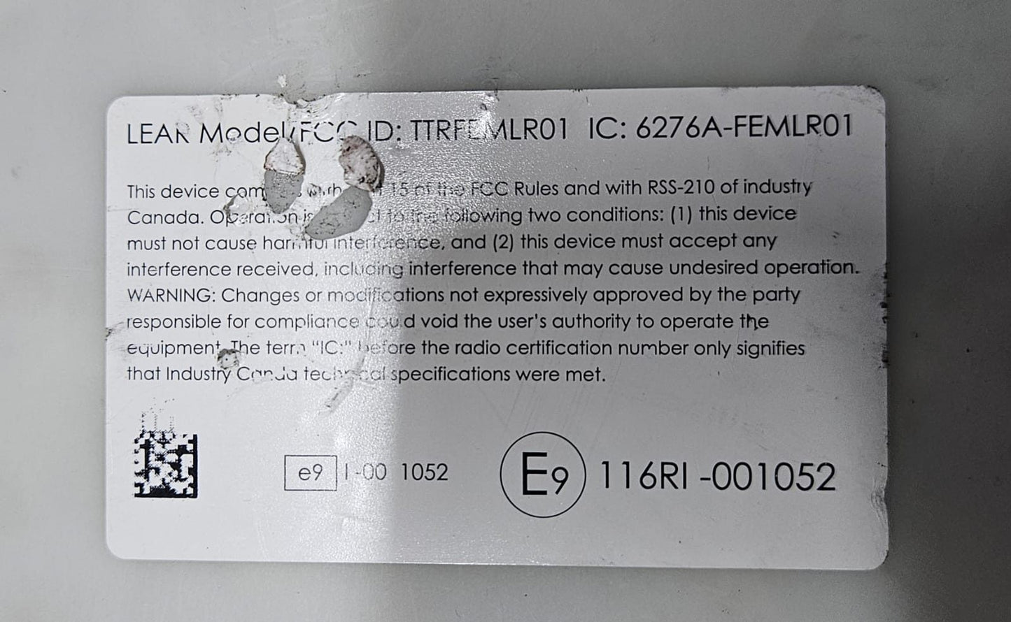 BMW 320i 328i 335i 428i 435i Front Electronic Control Module FEM OEM 9387263
