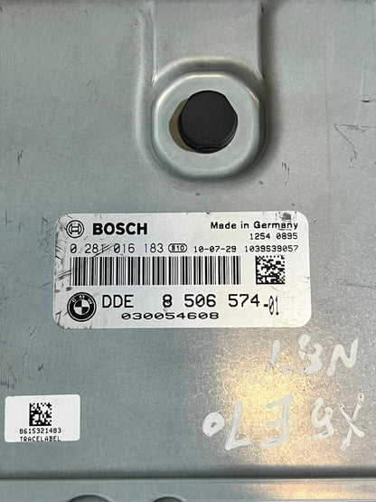 2010 BMW X5 E70 N57 Engine Control Unit ECU DDE ONLY 8506574 OEM