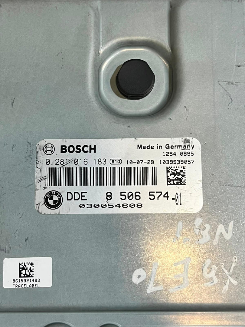 2010 BMW X5 E70 N57 Engine Control Unit ECU DDE ONLY 8506574 OEM