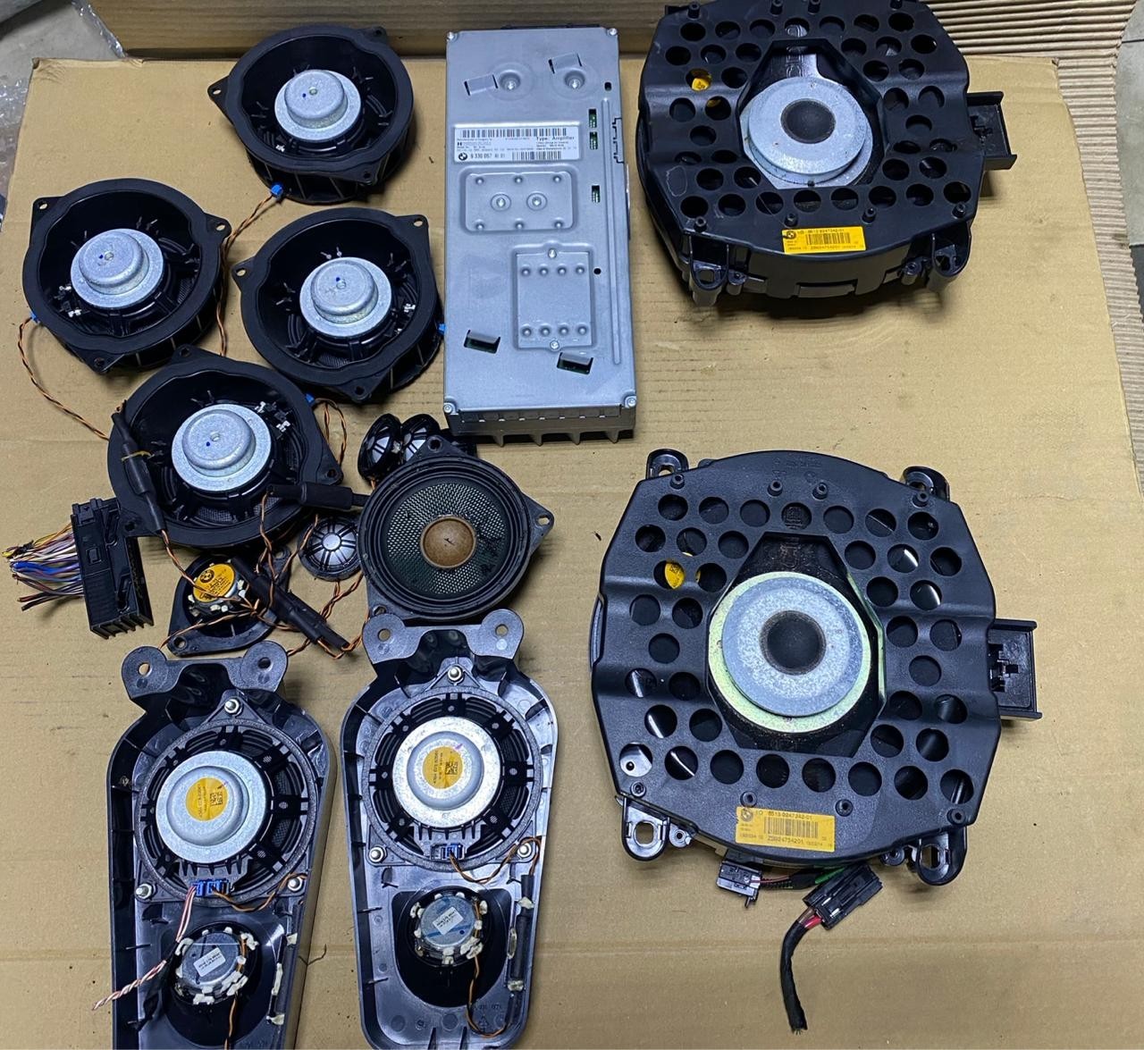 2012-2018 BMW X5 F15 HARMAN KARDAN SOUND SYSTEM FULL SETS HEAD UNIT AMPLI SUBWFR