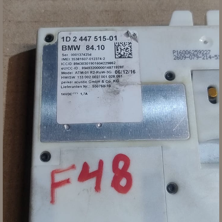 BMW X1 F48 TELEMATICS ANTENNA BLUETOOTH MODULE OEM -1D 2447515