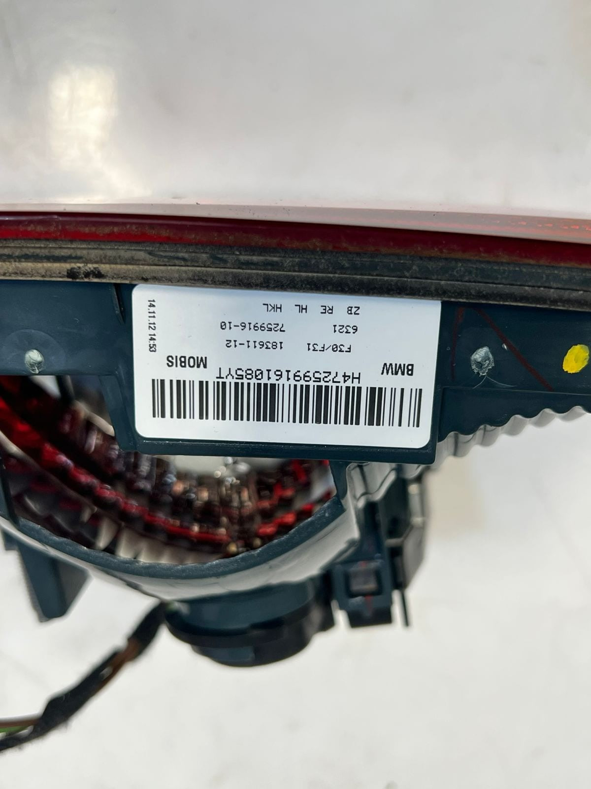 2012-2015 BMW F30 F31 320i Right LEFT Rear Inner Tail Light 7259916 7259915 OEM
