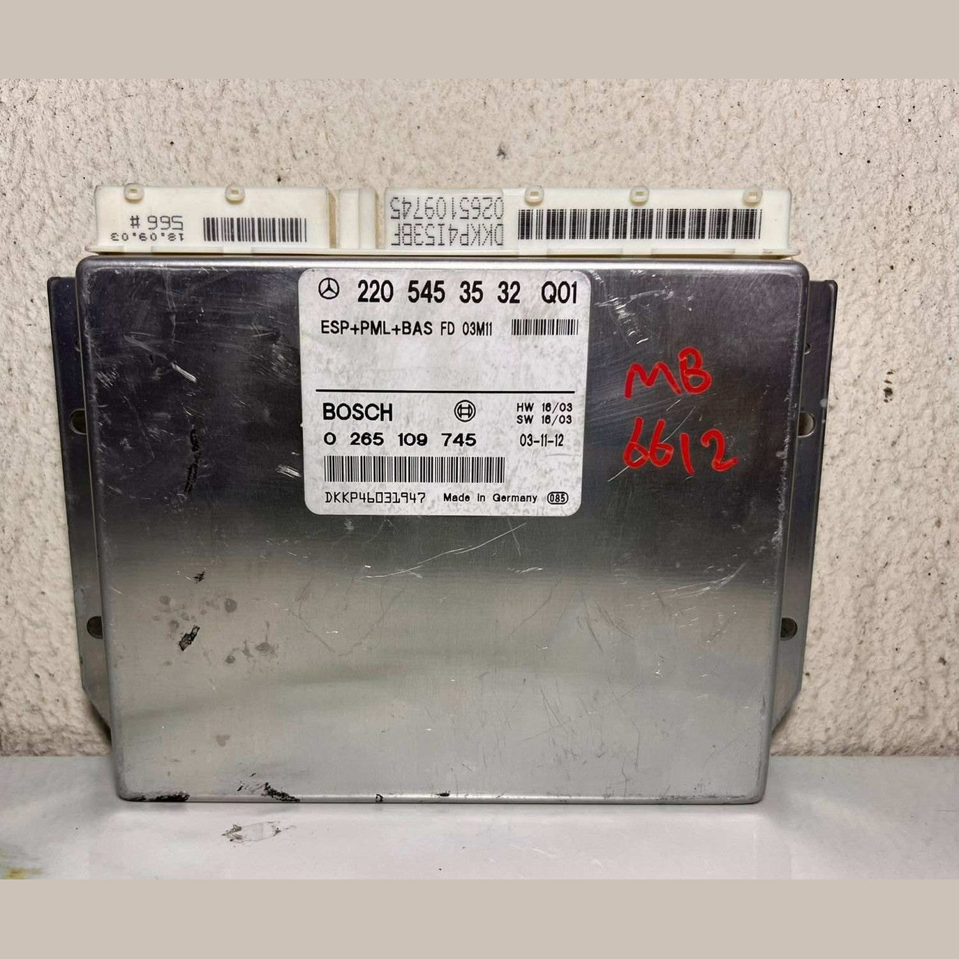1998-1999 Mercedes-Benz S420 Control Unit A 220 545 35 32