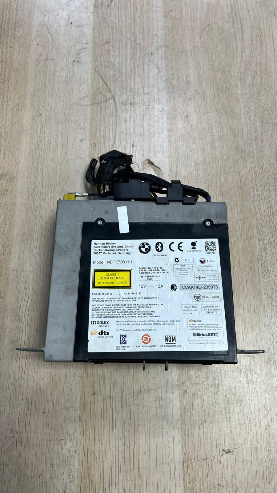 BMW NBT EVO HU MULTIMEDIA SAT NAV NAVIGATION RADIO CD HEAD UNIT 8721884 Z84