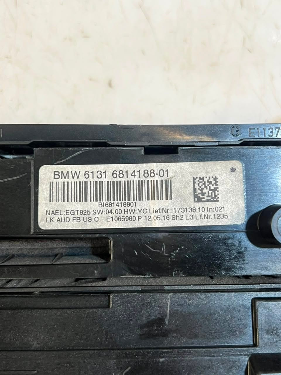 BMW 1' 2' F20 F22 F30 F31 F32 F80 F82 F87 M3 Climate Control Panel 6814188 OEM