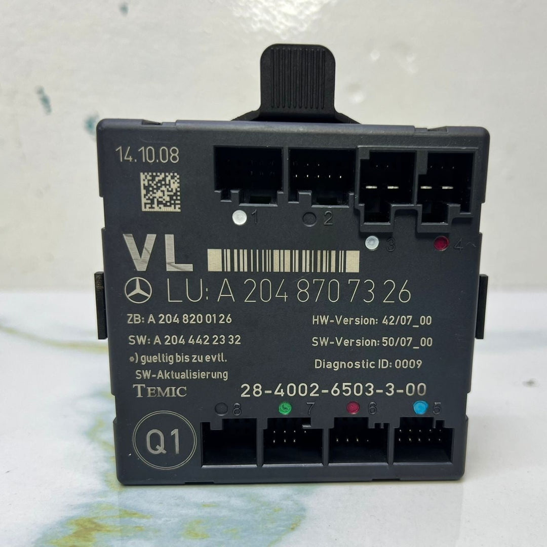 2008-2018 Mercedes-Benz C300 Door Control Module A2048707326 W204 C-Class and X2