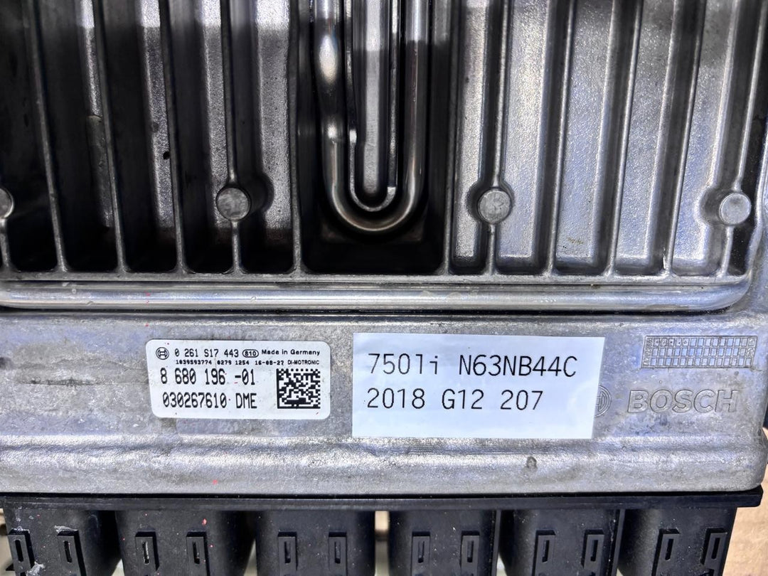BMW 750li N63NB44C 2018 G12 ENGINE CONTROL UNIT COMPLETE SET + KEY  - 8680196