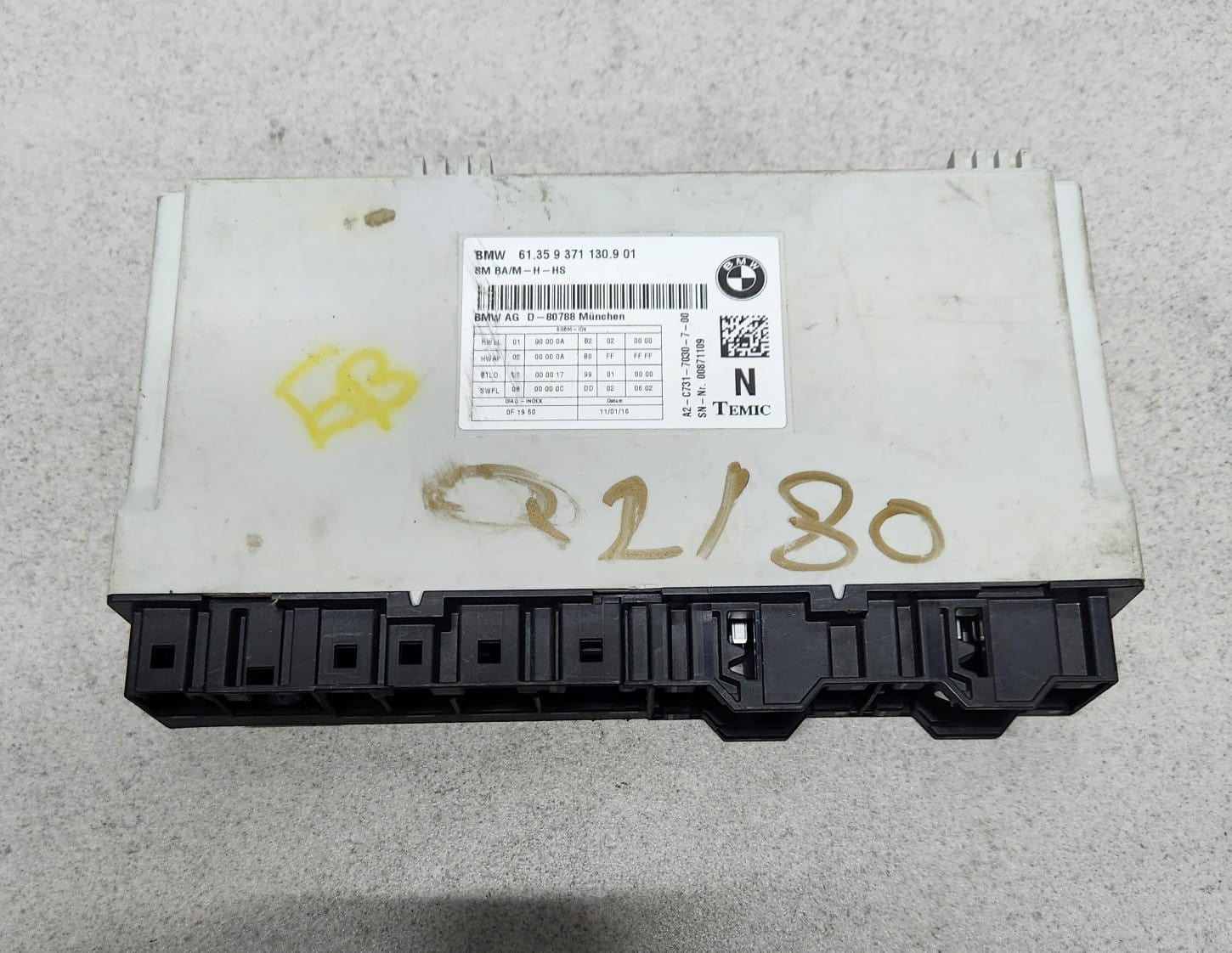 2014-2016 BMW 435i Seat Control Module 9371130  F30 F32 F33 F36 F82 M4 M235