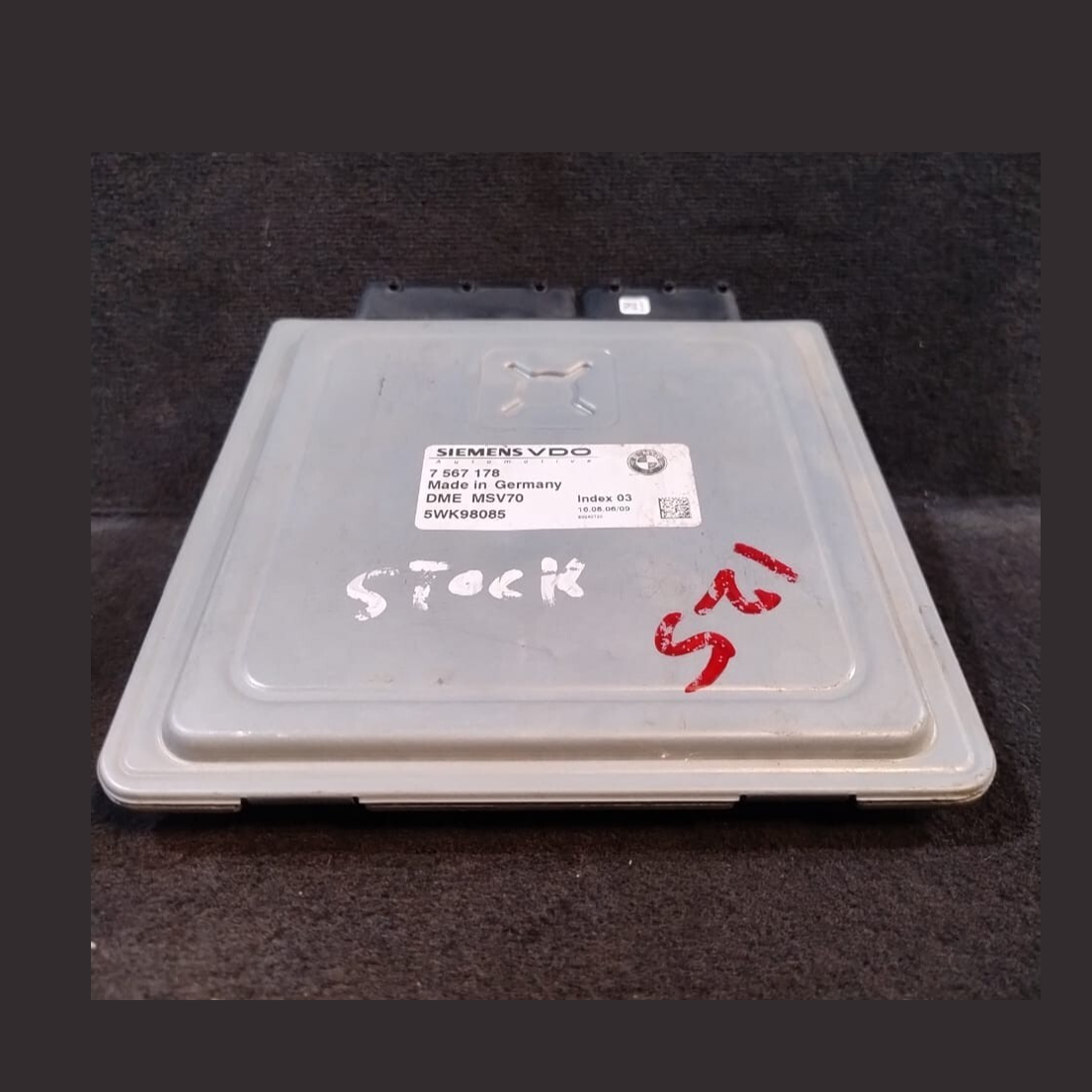 BMW E60 E90 E91 N52 325i 525i 218HP ENGINE ECU ONLY  DME MSV70 - 7567178