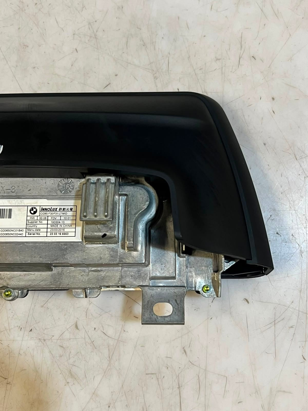 2016 BMW 3 Series F30 F31 4' F32 CID Navigation Display Screen Central 9322120