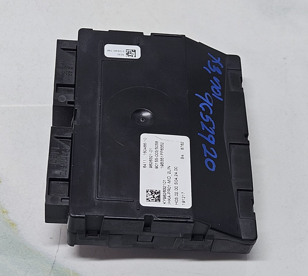 2018-2023 BMW X3 G01 Air Conditioning Heating Control Module 9826321 OEM