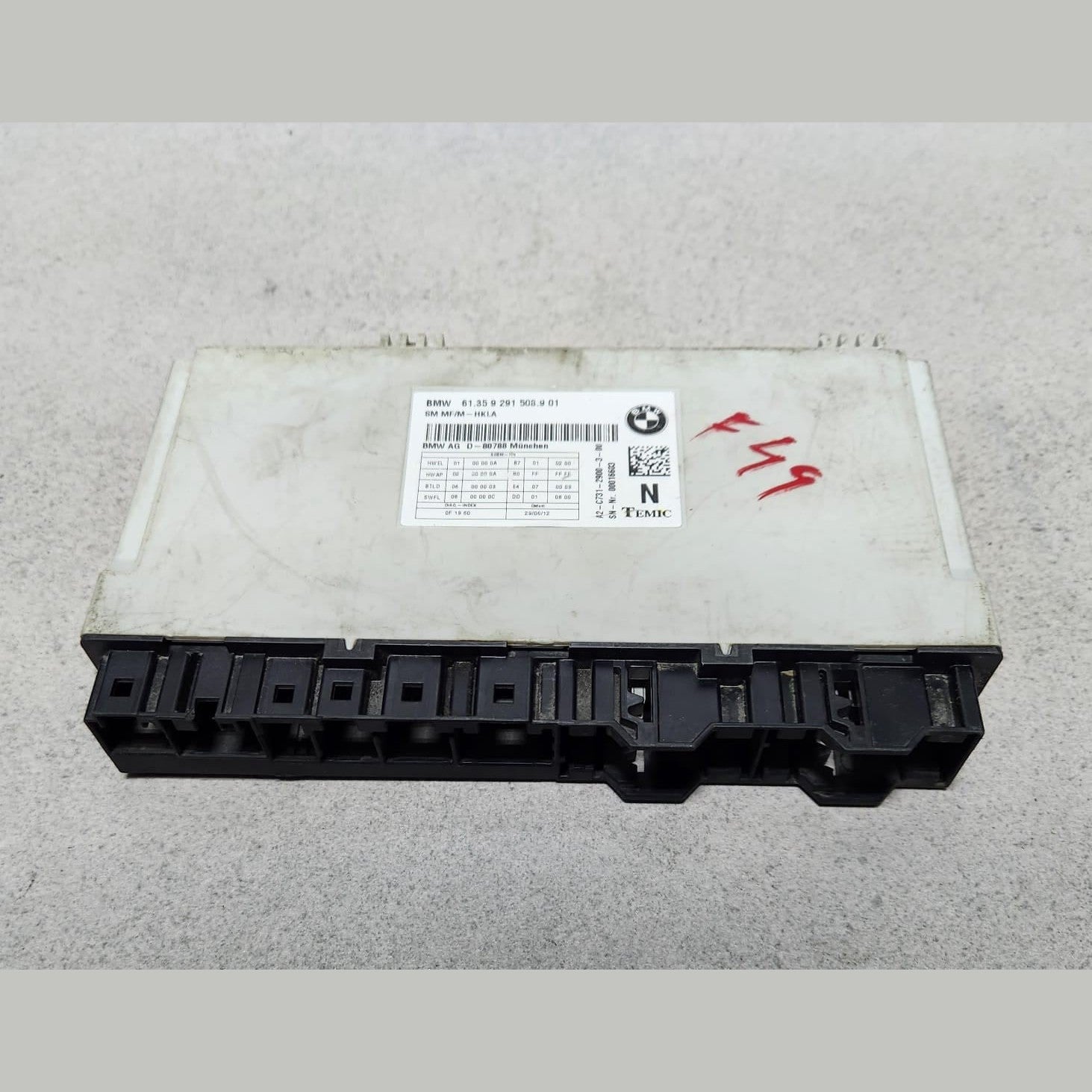 2013-2019 BMW 650i Gran Coupe Front Seat Control Module 9291508 OEM