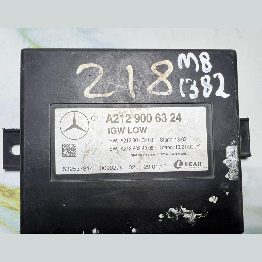 2014 Mercedes-Benz E300 Chassis Gateway Control Module A2129006324 E-Class W212
